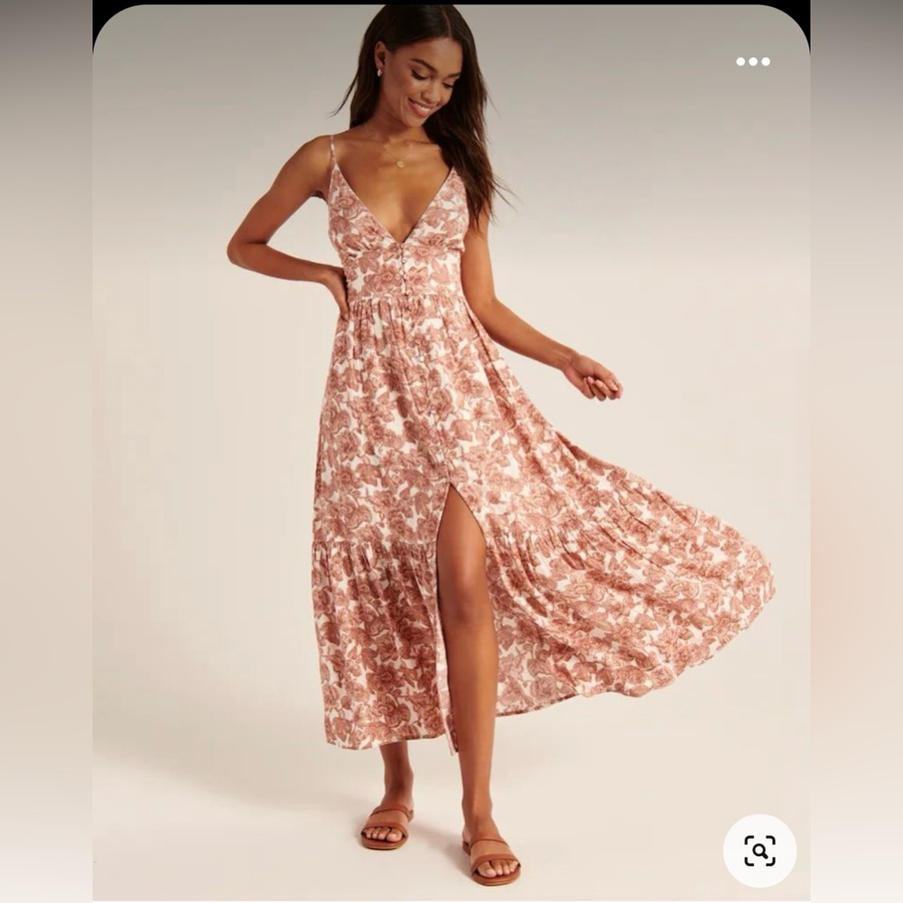 Abercrombie & Fitch Button-Through Midaxi dress